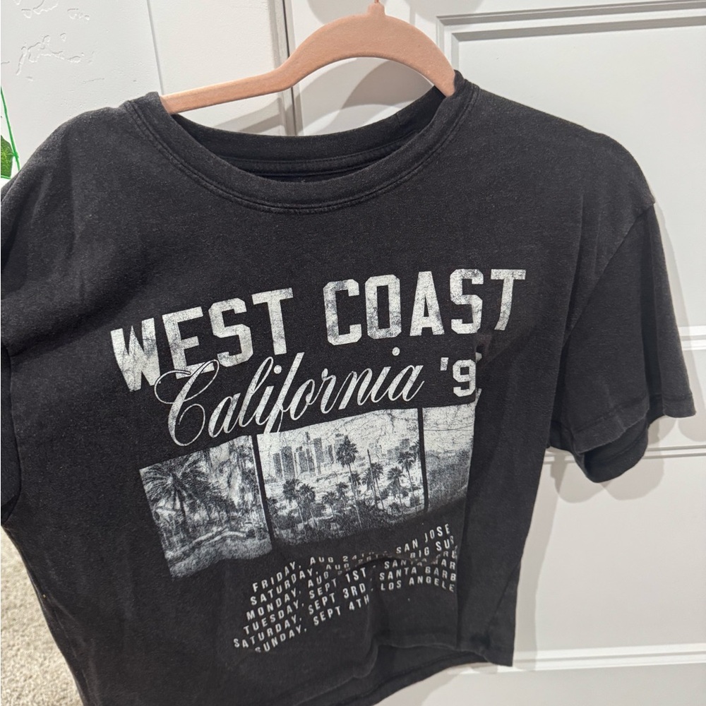 Full Tilt Black West Coast Crop Top